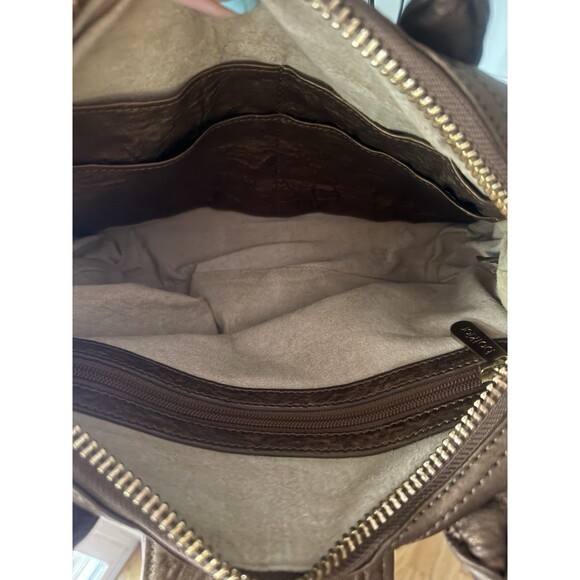 Botkier Bianca Leather Cognac Satchel Handbag Shoulder Boho Y2K Purse - Picture 6 of 7